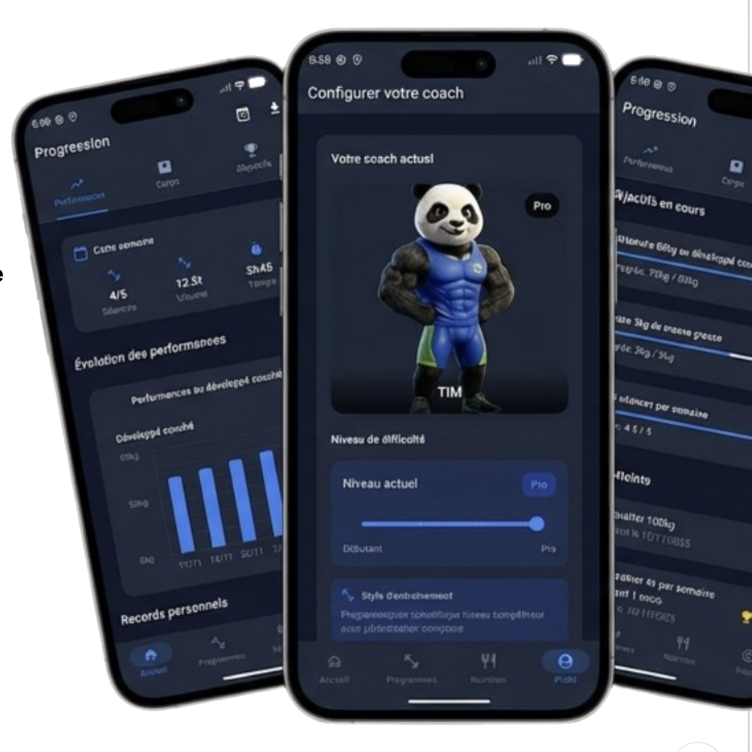 Écrans de l’application mobile Super7, cliquer pour agrandir
